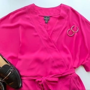 Worthington Petite Tie Waist Top